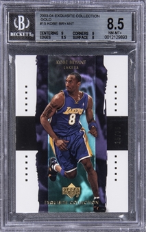 2003-04 UD "Exquisite Collection" Gold #15 Kobe Bryant Card (#15/25) - BGS NM-MT+ 8.5